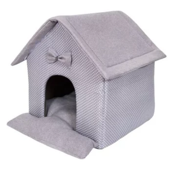 Домик для собак и кошек HutPets LittleHouse 45х40х45 см Gray Peas