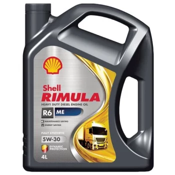 Синтетическое моторное масло SHELL Rimula R6 ME 5W-30 4 л